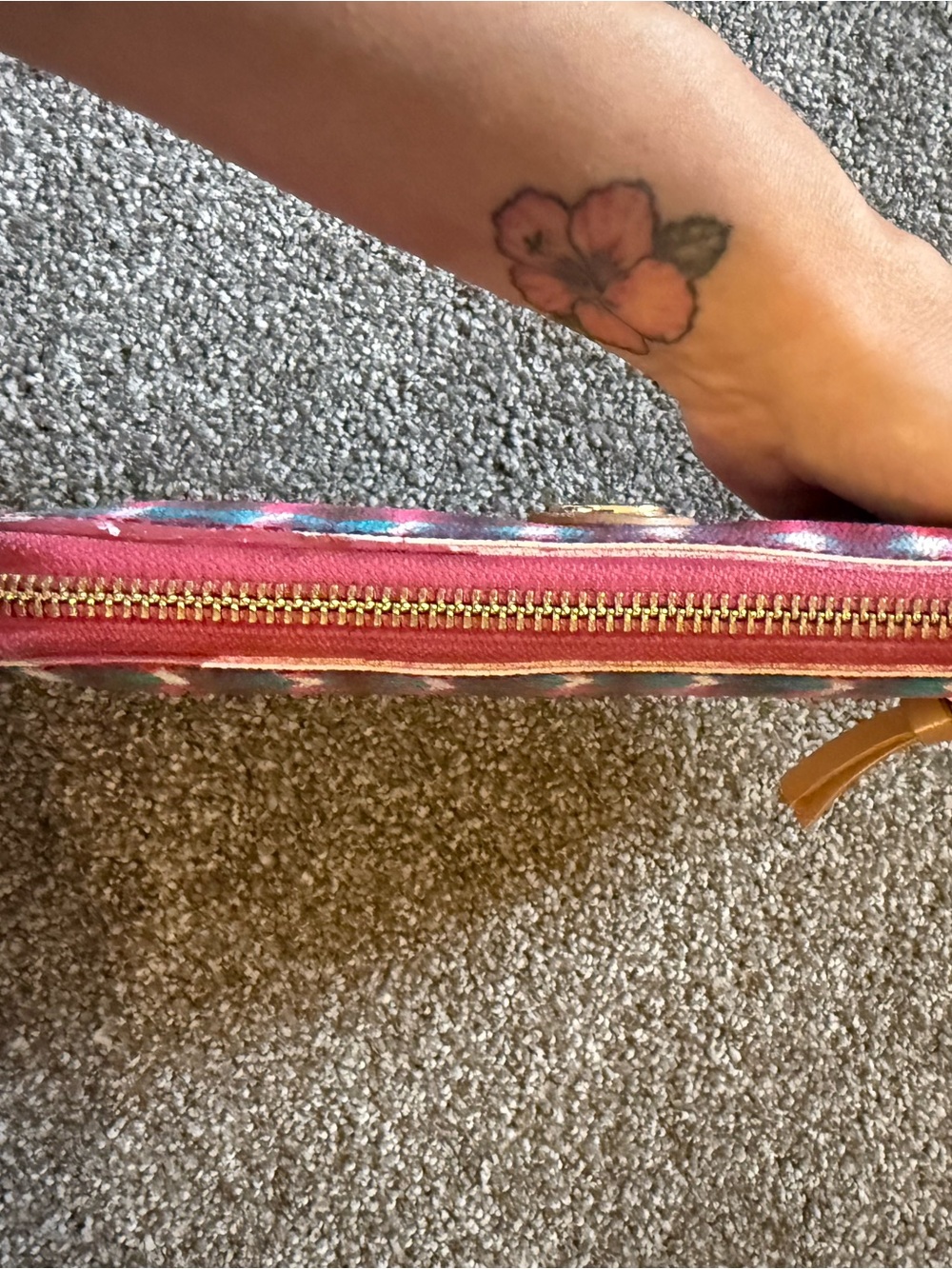 Tory Burch Pink Pink Multicolor Zip Around Wallet Project/Rehab - Picture 7 of 10